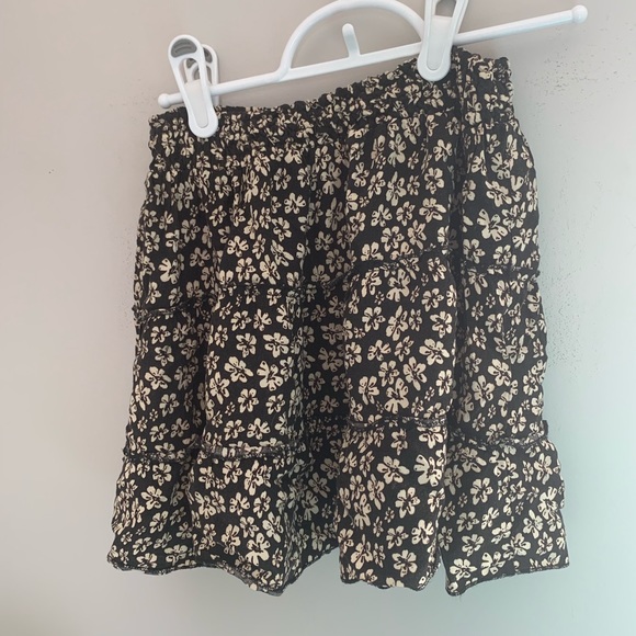 Floral elastic waist skirt - Picture 1 of 4